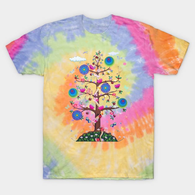 Mandala Tree of Life and Love T-Shirt by SoozieWray